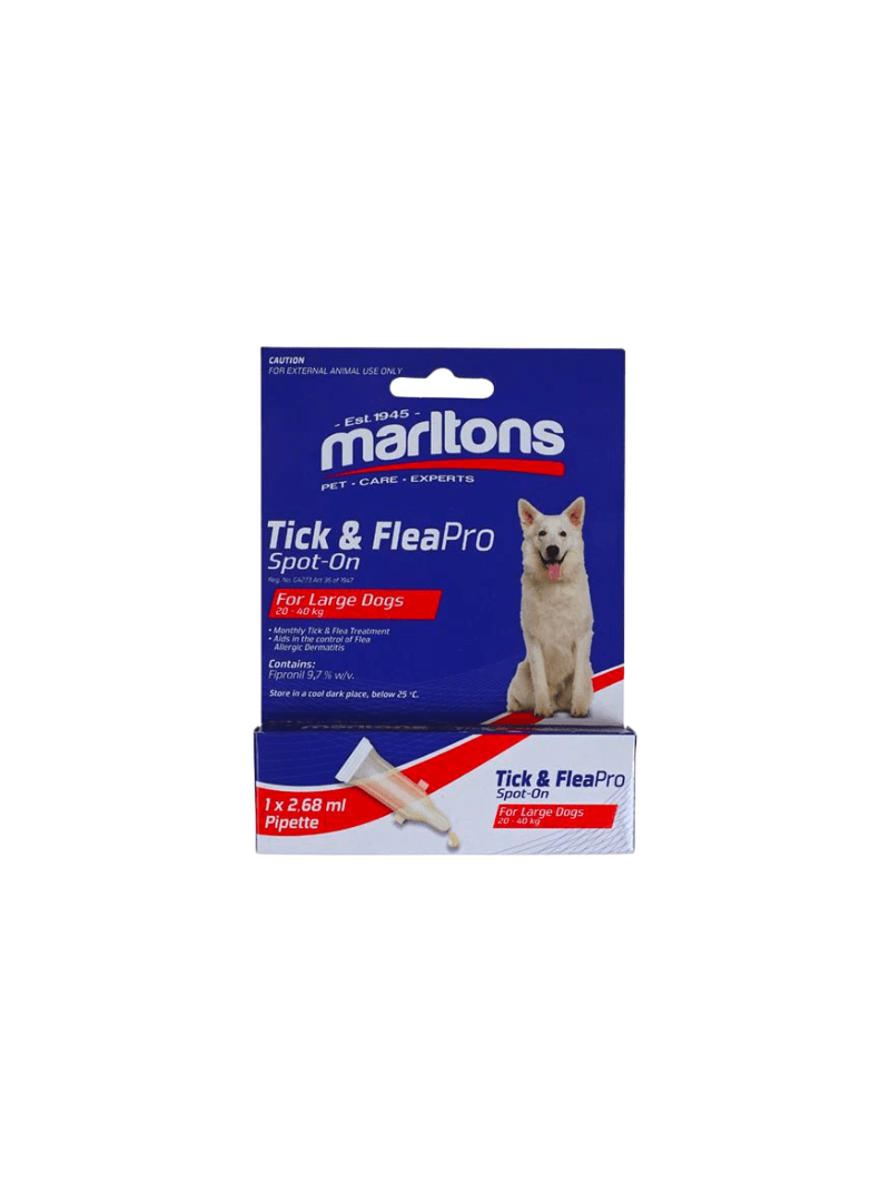 Marltons Tick & Flea Pro Spot on Large breed 2.68ml Crazy Pets