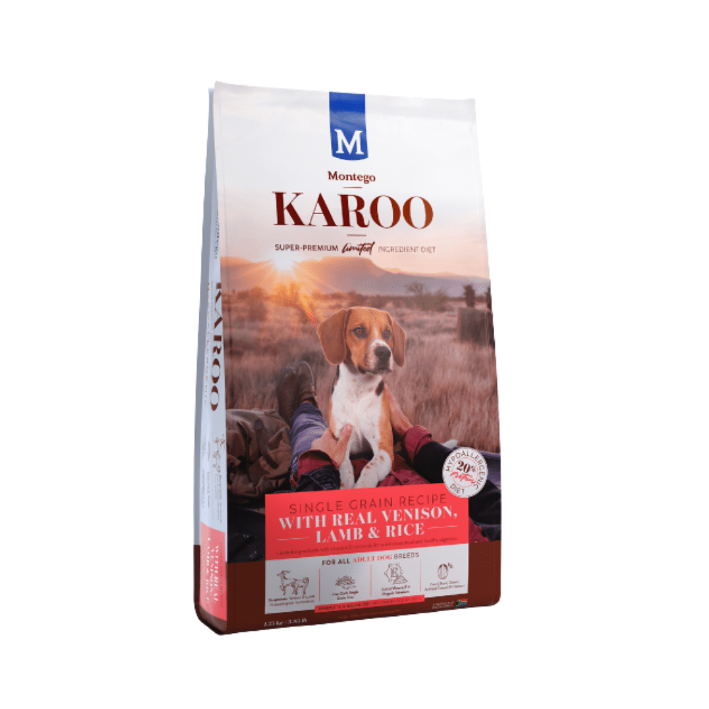 Montego Karoo 8kg Venison and Lamb adult dog food Crazy Pets