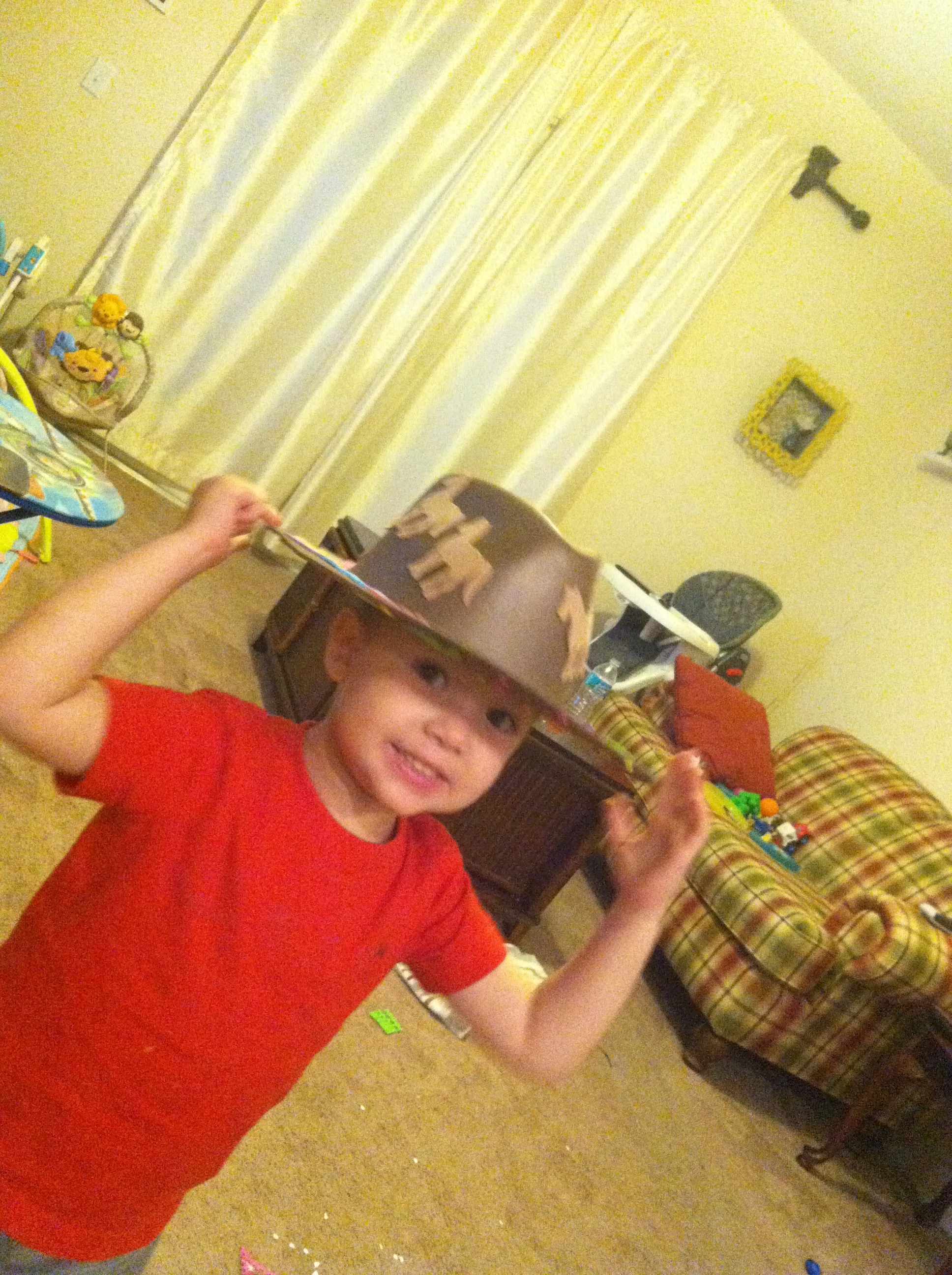 Summer Challenge day sixDecorating a cowboy hat (Crazy) Sane Parenting