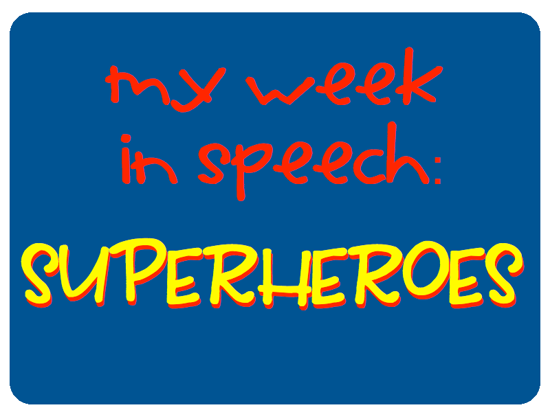 Superhero Speech Activities!