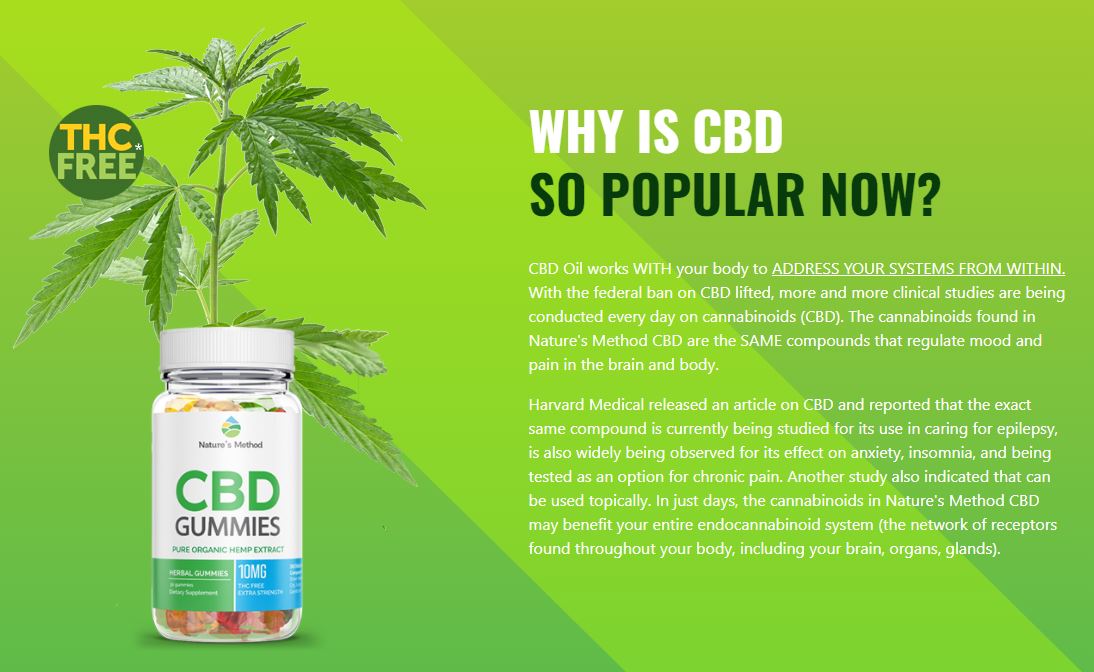 Nature's Method CBD Gummies Australia Review & Price In AU, UK & FR