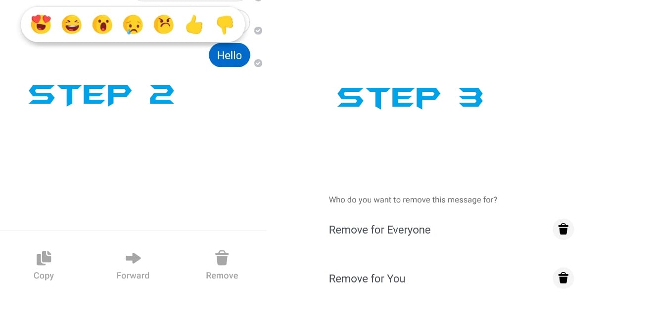 How to Unsend a Message on Facebook Messenger using Android, iPhone or