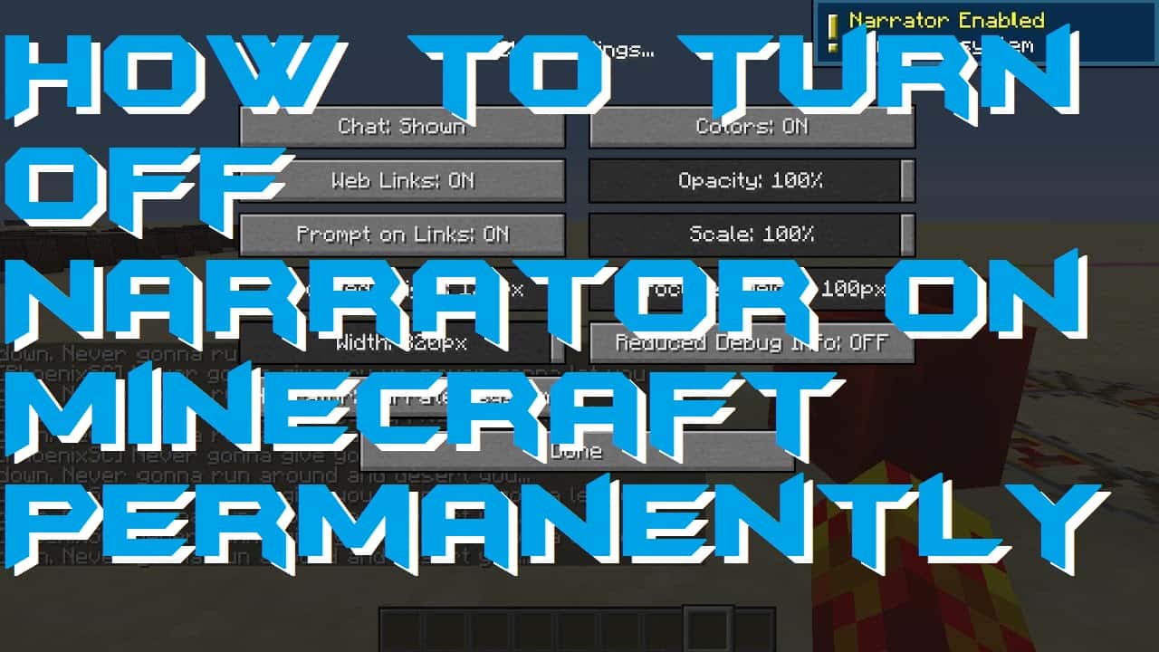 How to Turn Off Narrator on Minecraft Permanently - Crazy Tech Tricks