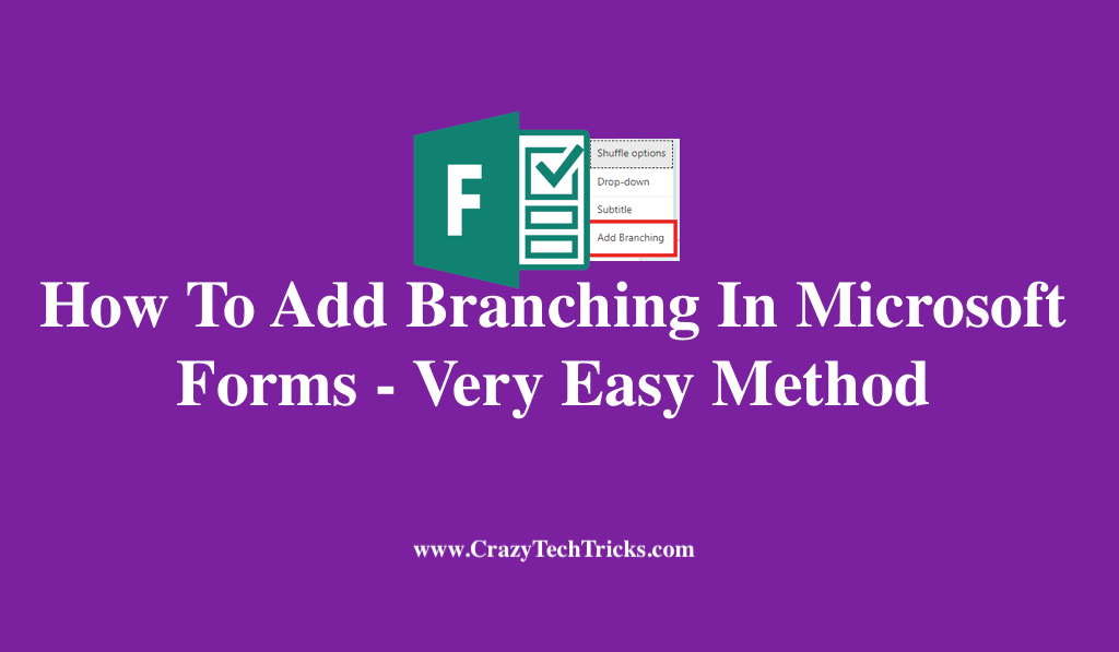 How To Add Branching In Microsoft Forms Very Easy Method Crazy Tech