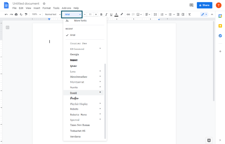 How to Add and Remove Fonts in Google Docs to Default