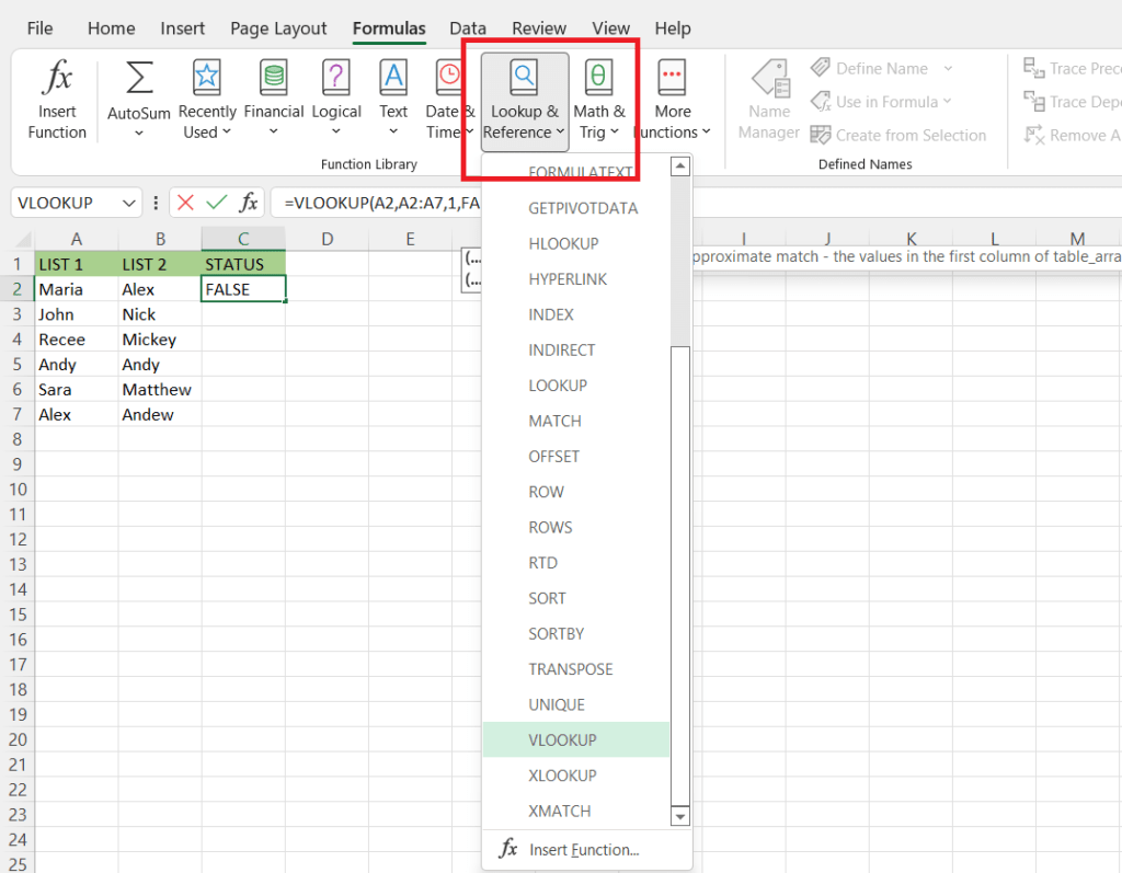 How to Cross Reference Two Lists in Excel Top 5 Methods Crazy Tech