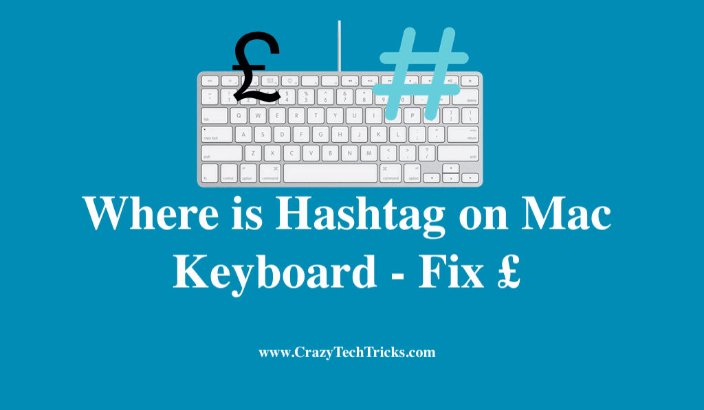 Where is Hashtag on Mac Keyboard Fix £ Crazy Tech Tricks