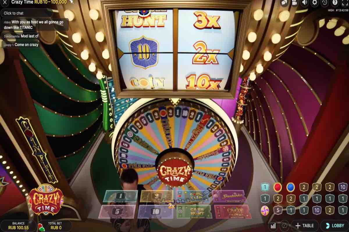 Crazy Time game play for money Official site