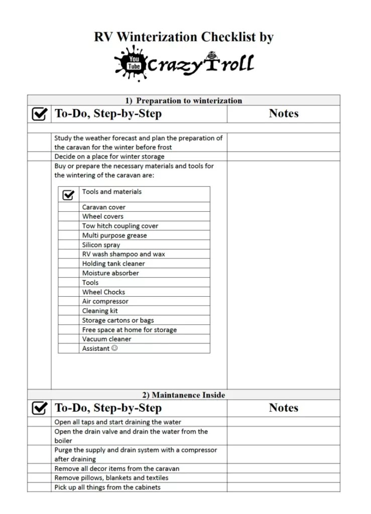 14 Steps for Rv Winterization Before it is Too Late (+Checklist)