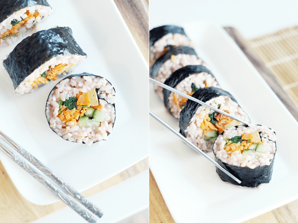 How to make Brown Rice Kimbap My Wife Makes