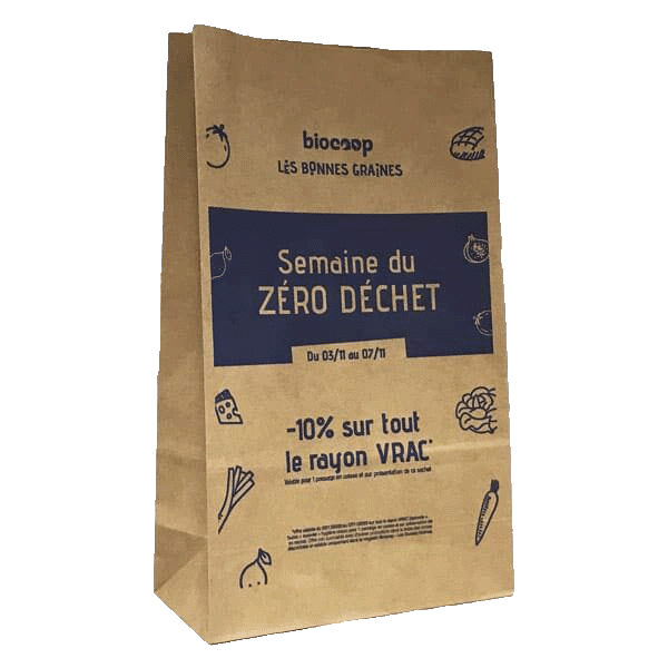 Sachet kraft pas cher personnalisé Créa'pack