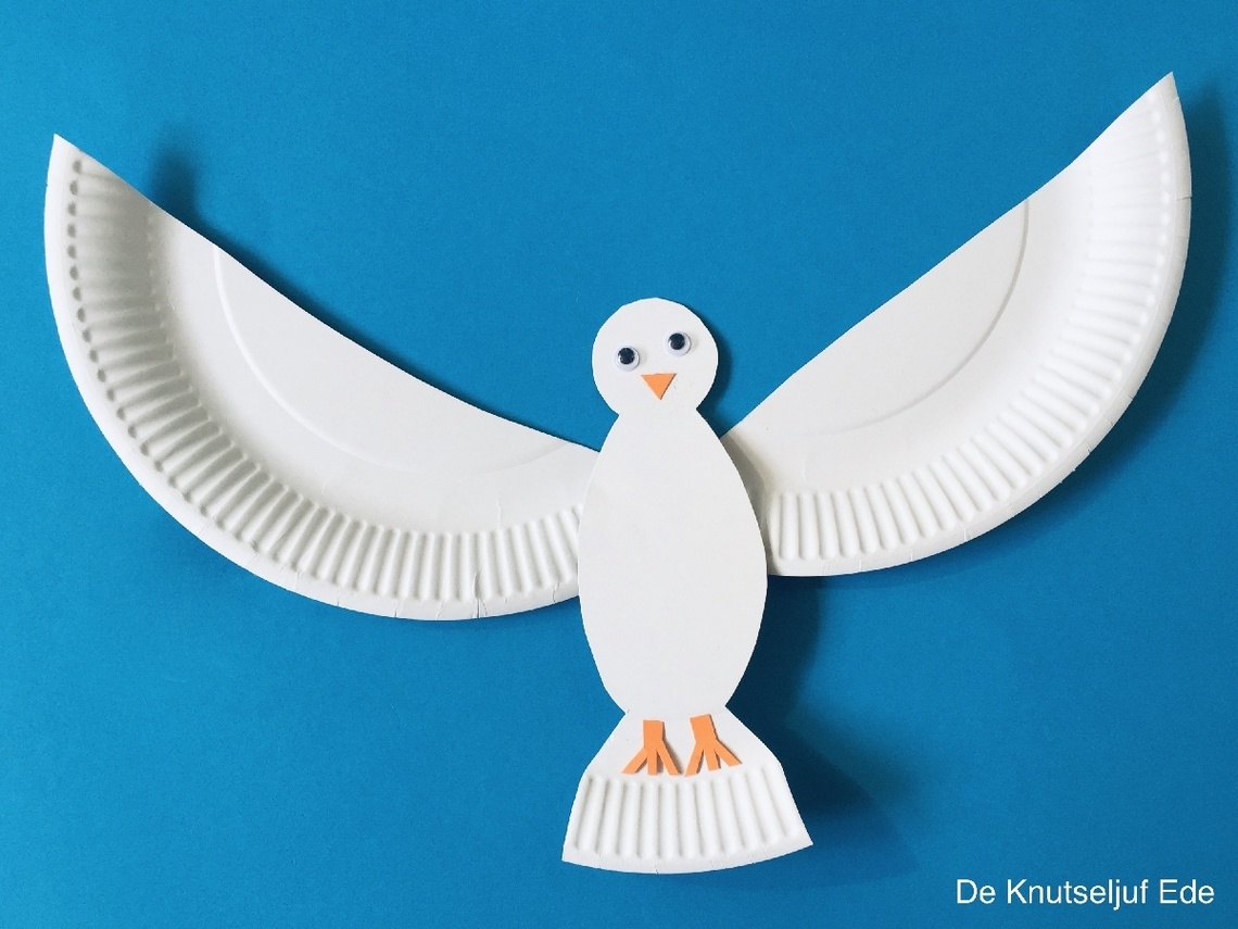 Duif Knutselen Met Papieren Bordje Crea Met Kids