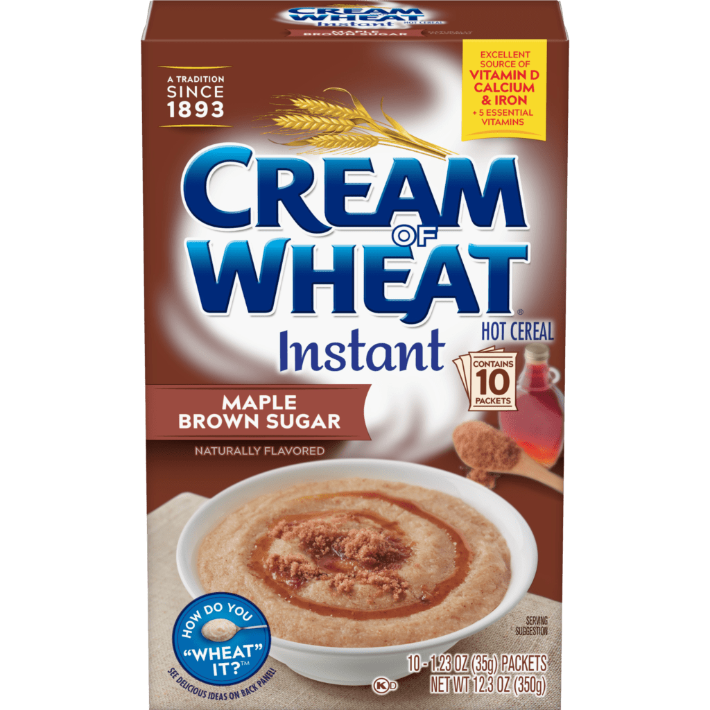 Maple Brown Sugar Cream of Wheat, Instant Cream of Wheat
