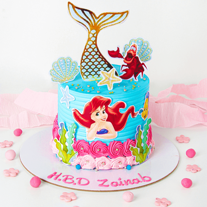 Under the Sea Mermaid Cake Fintastic Design CreamOne