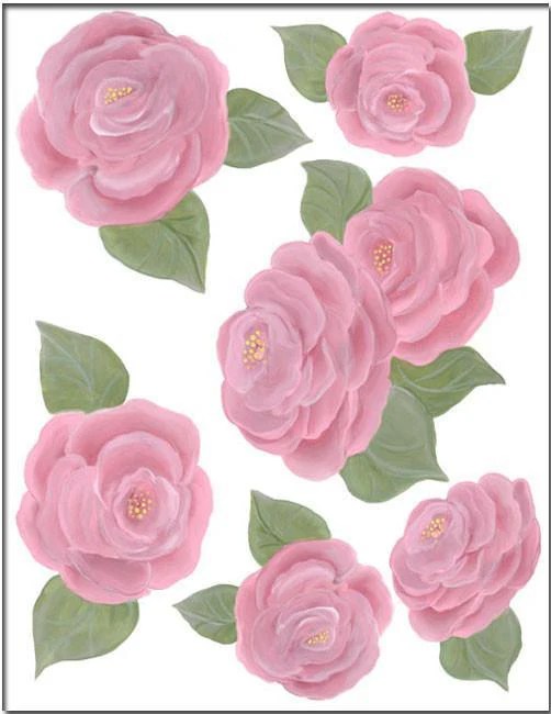 Roses Wall Stickers Kids Room Mural Wall Decals
