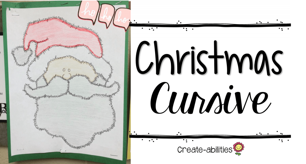 Christmas Cursive - Create-Abilities
