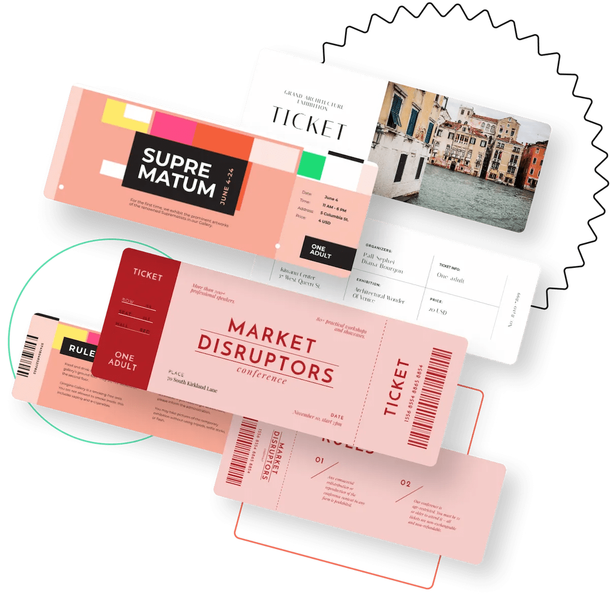 Ticket Maker Create Custom Ticket Design Free Online VistaCreate