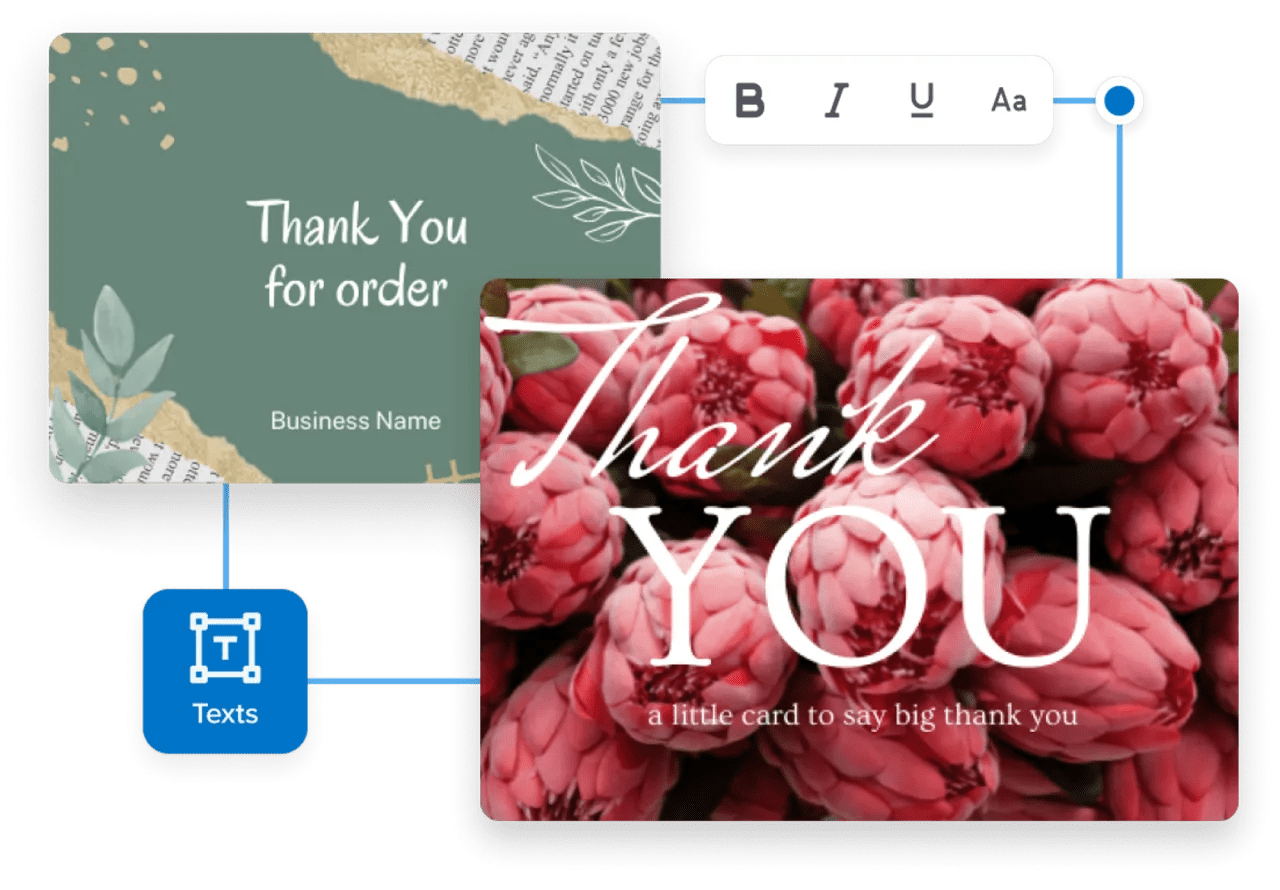 Design Thank You Cards Online Thank You Card Maker Free VistaCreate
