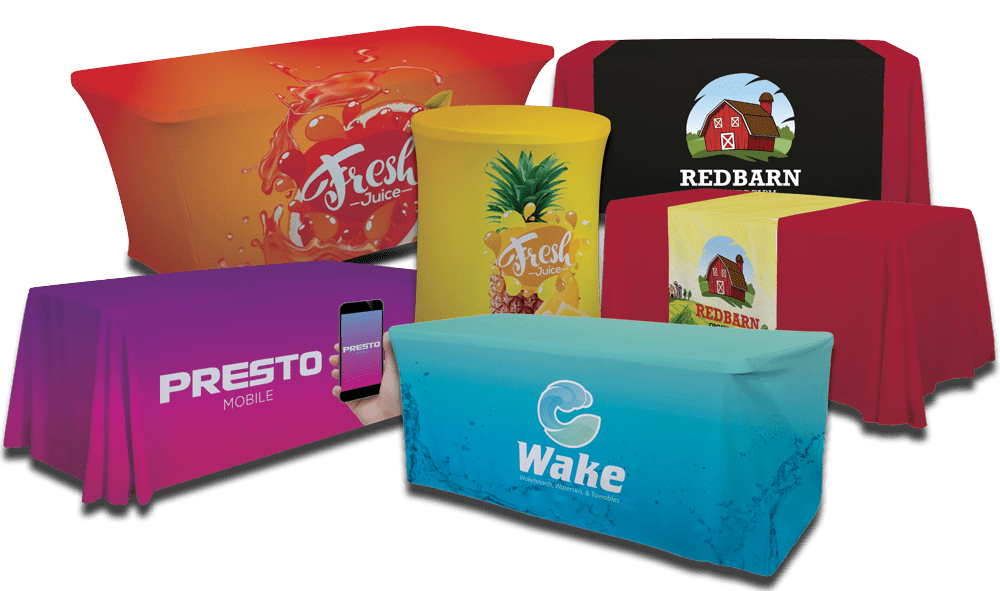 Trade Show Tablecloths and Runners Createacard, Inc Print, Promo