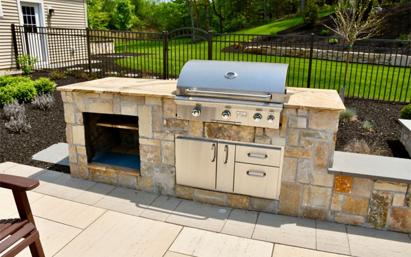 Example of Outdoor Kitchen Create A Dream Landscaping