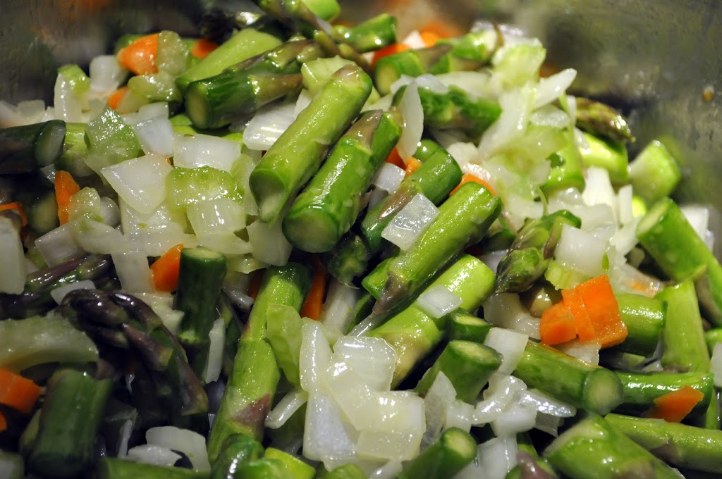 Colossal Crab Asparagus Bisque with Saint GermaindesPres Onion Biscuits French Fridays with