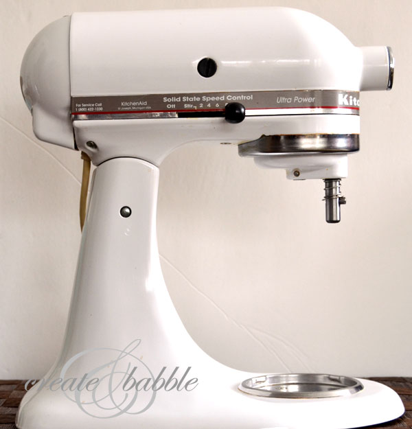 Kitchenaid Mixer Makeover {A DIY} Create and Babble