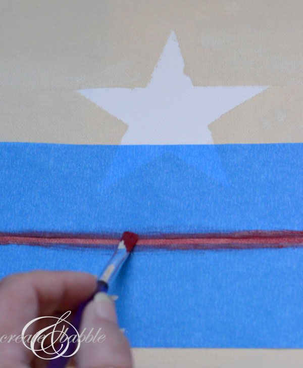 Easy DIY Canvas Flag Create and Babble