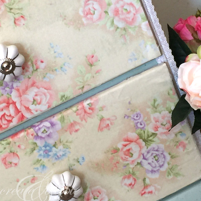 Fabric Covered Nightstand Create and Babble