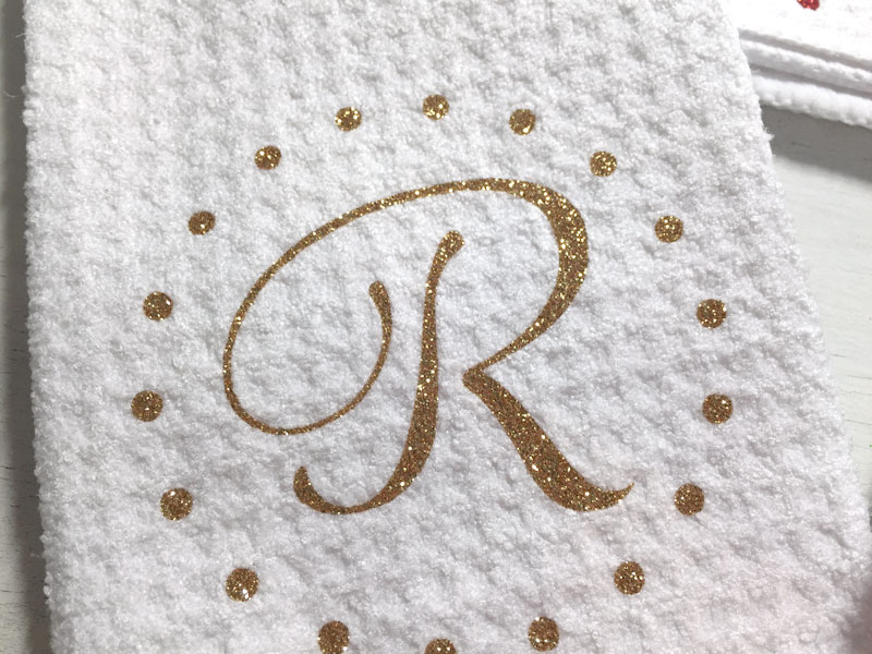 How to Monogram Hand Towels Create and Babble