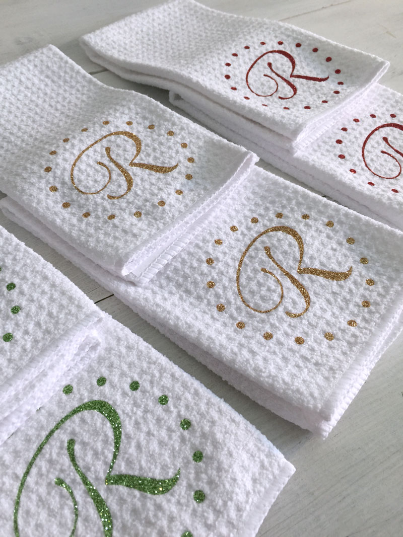 How to Monogram Hand Towels Create and Babble