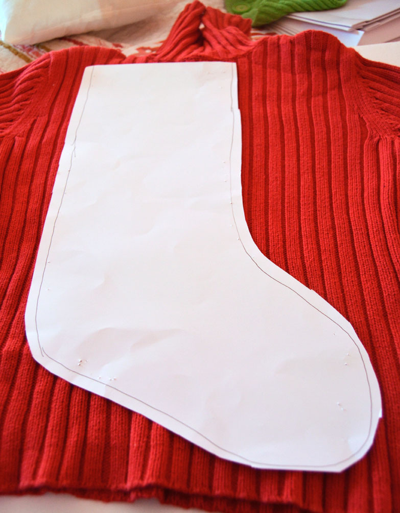 How to Make Christmas Stockings From Old Sweaters Create and Babble