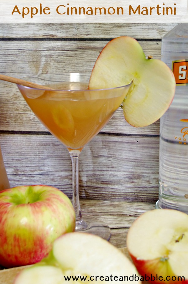 Apple Cinnamon Martini Create and Babble
