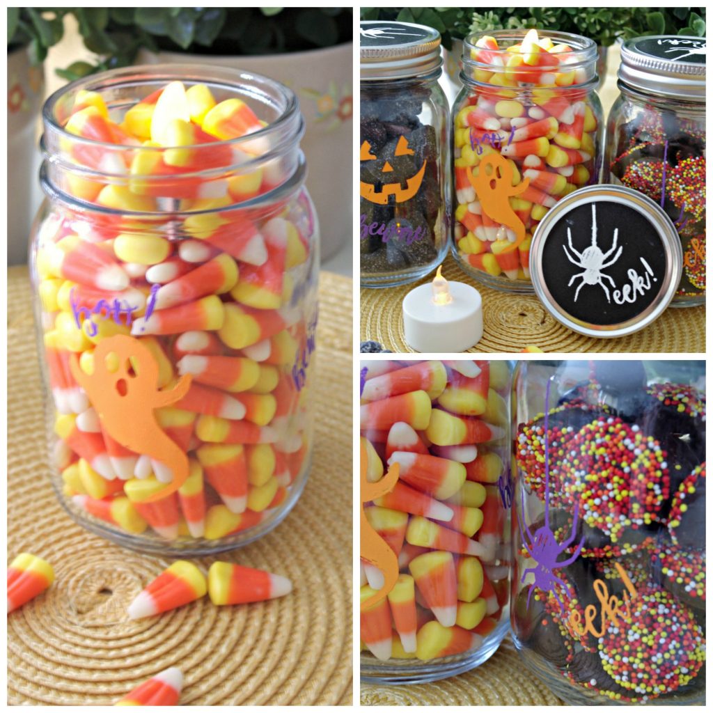 Easy Halloween Mason Jars Made Using Chalk Couture Create and Babble