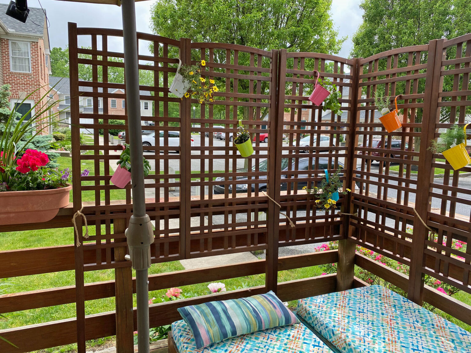 Using Trellises to Add Privacy to a Deck Create and Babble