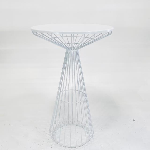 White wire cocktail table rentals Orange County CA Where to rent