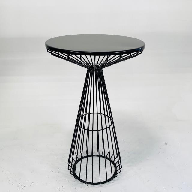 Black wire cocktail table rentals Orange County CA Where to rent