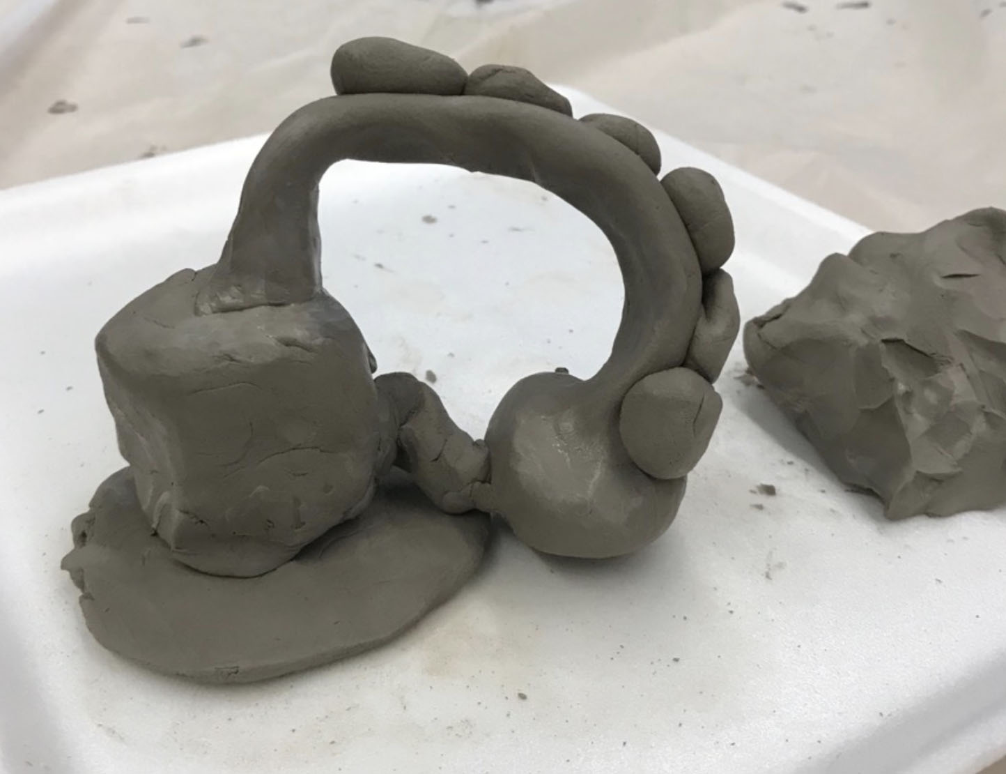 Lesson 5 Abstract Clay Sculptures Studio in a School