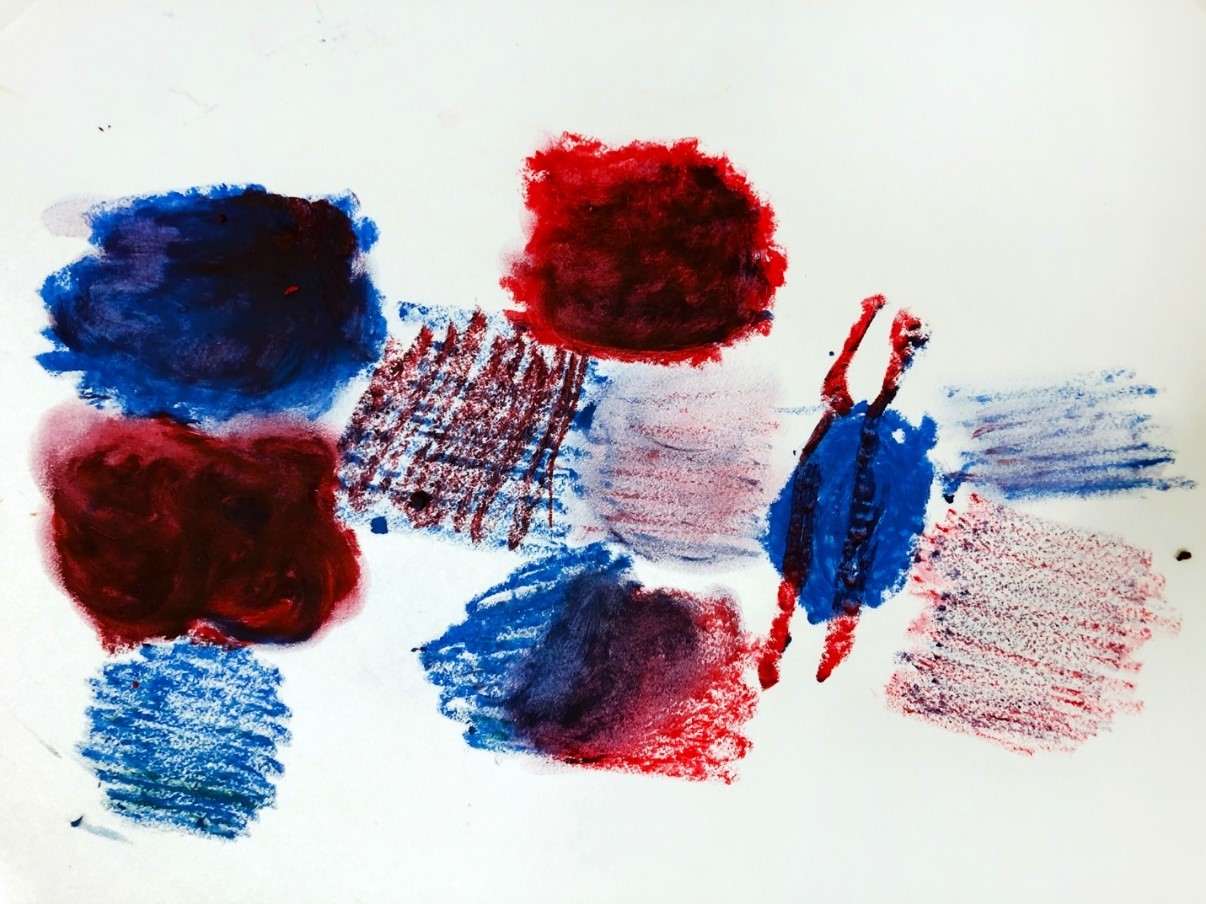 Lesson 4 Two Color Mixing (Red and Blue) Studio in a School