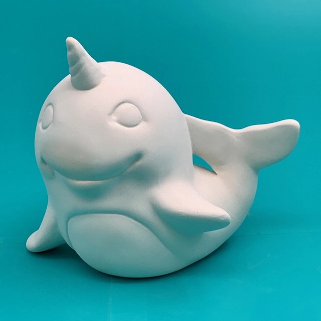 Narwhal Pottery Painting Kit Create Art Studio Toronto