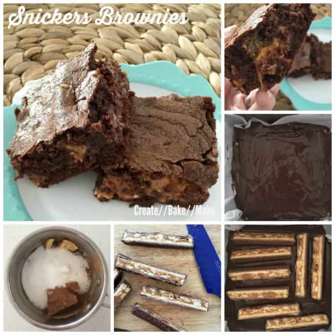 Snickers Brownies Create Bake Make