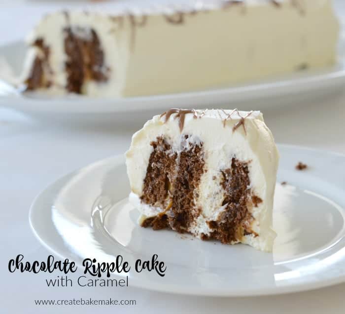 Chocolate Ripple Cake with Caramel Create Bake Make