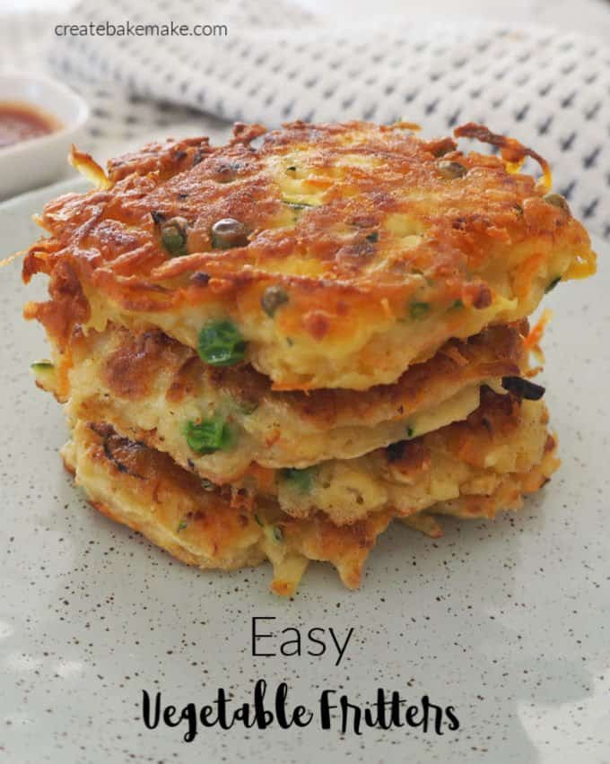 Easy Vegetable Fritters Create Bake Make