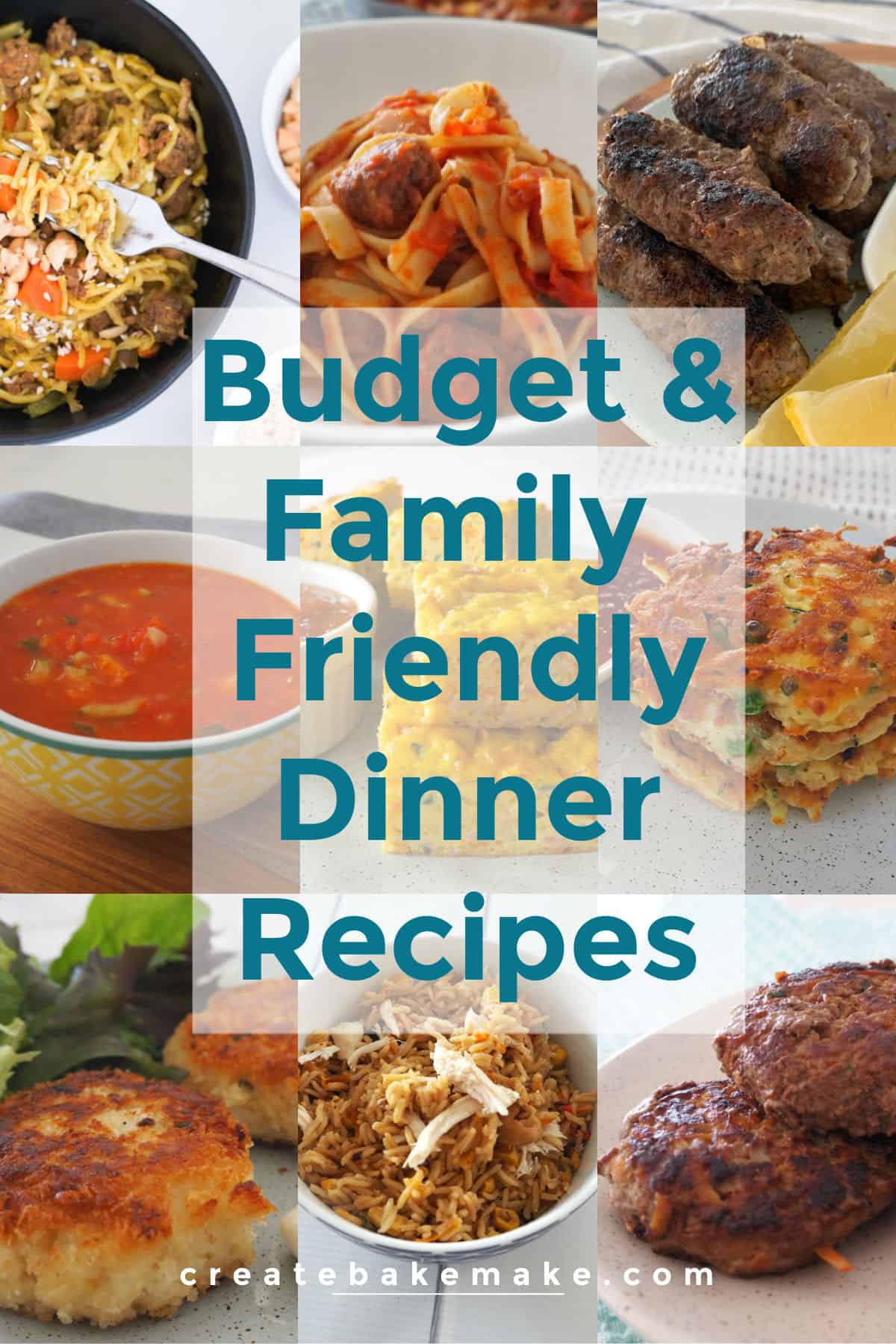 Easy Budget Friendly Family Meal Ideas Create Bake Make