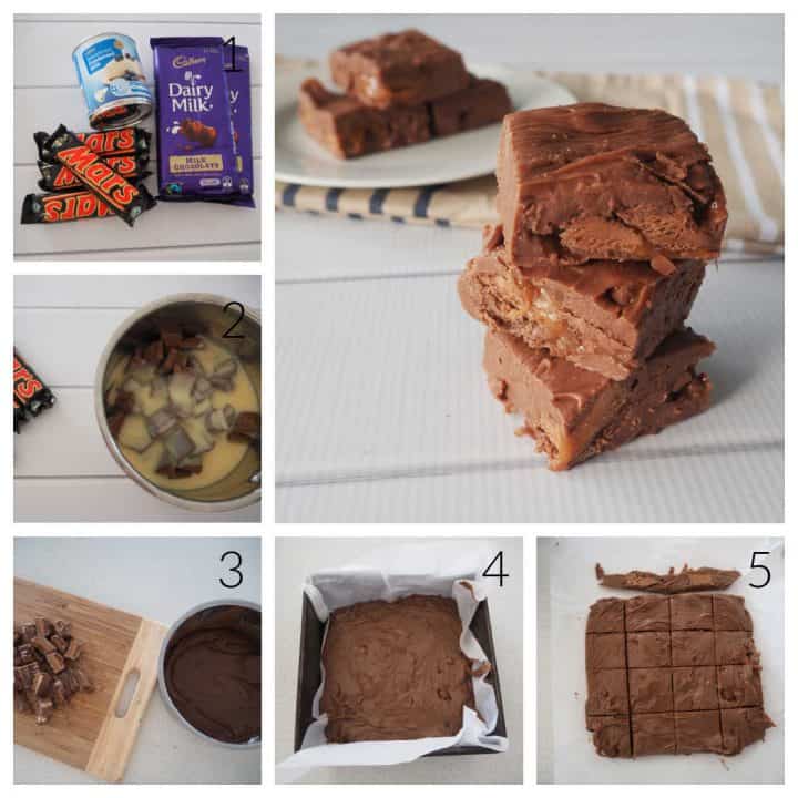 Mars Bar Fudge 3 Ingredient Fudge Recipe Create Bake Make