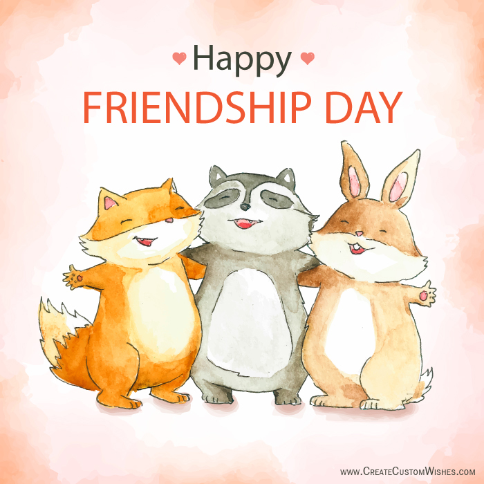 Online Friendship Day Greetings Cards Editor Free Create Custom Wishes