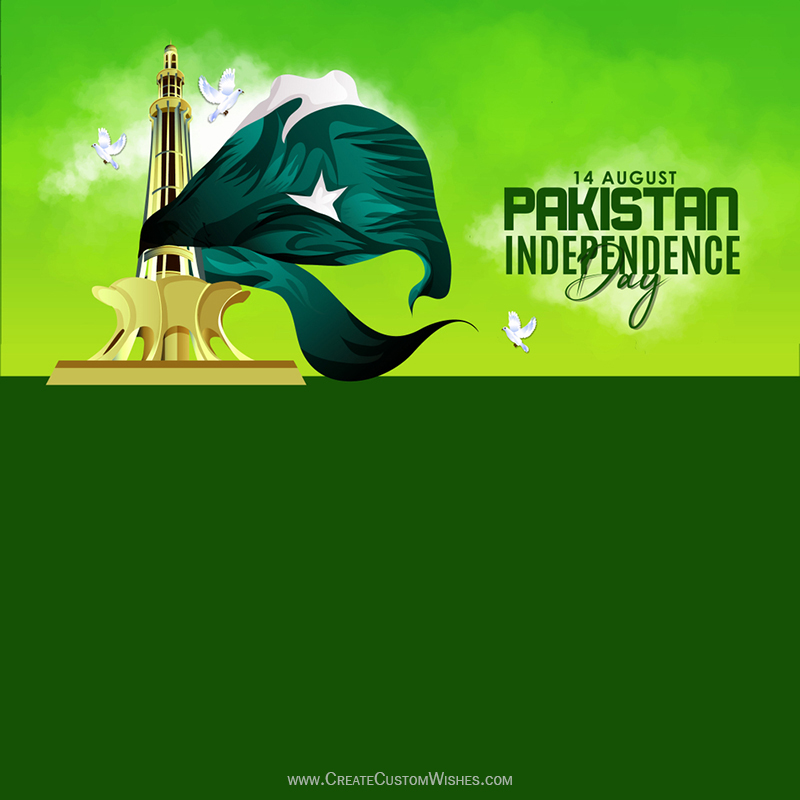 Pakistan Independence Day with Name Wishes Create Custom Wishes