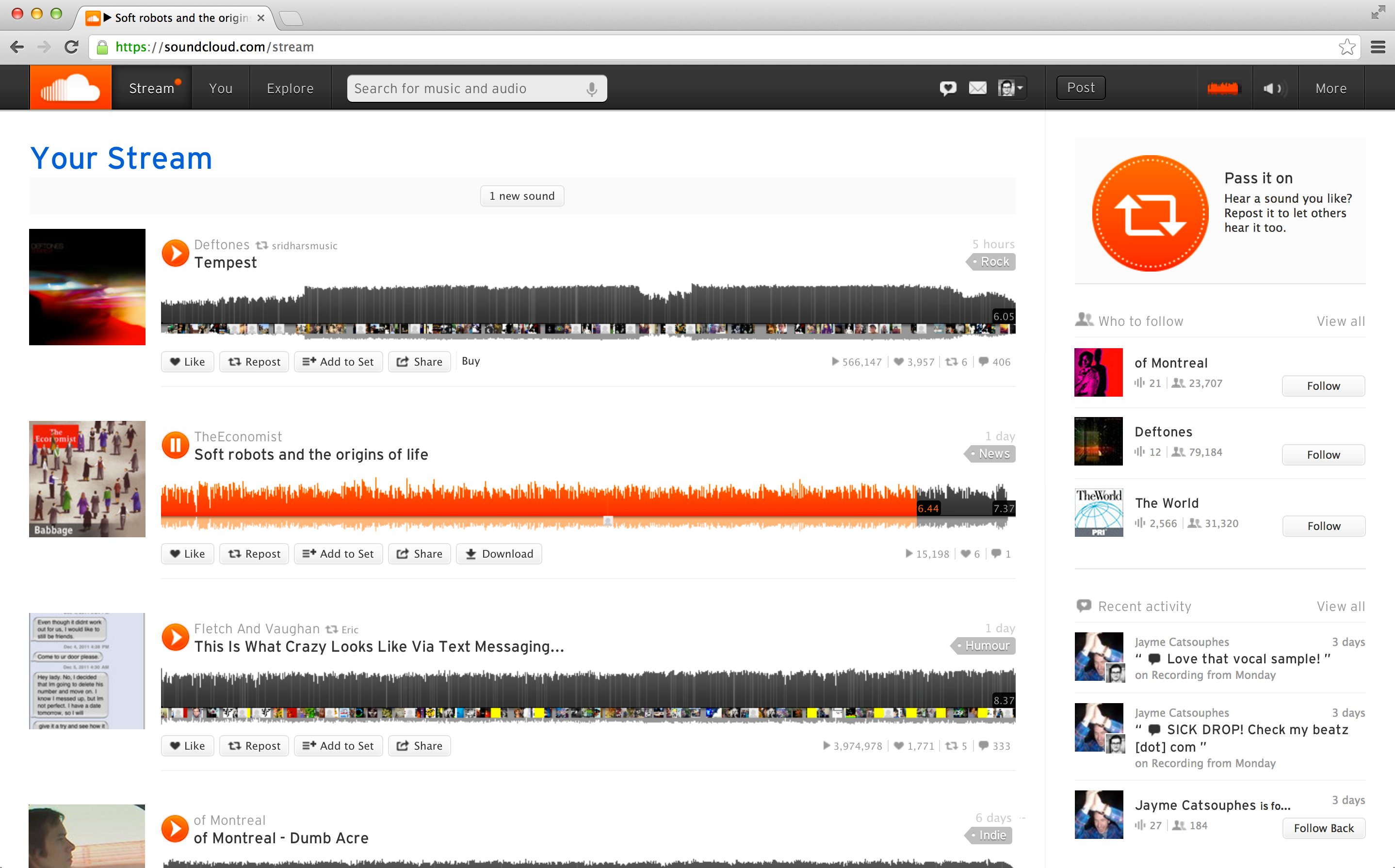 New SoundCloud, Now For Everyone What's New, Screenshots and Analysis