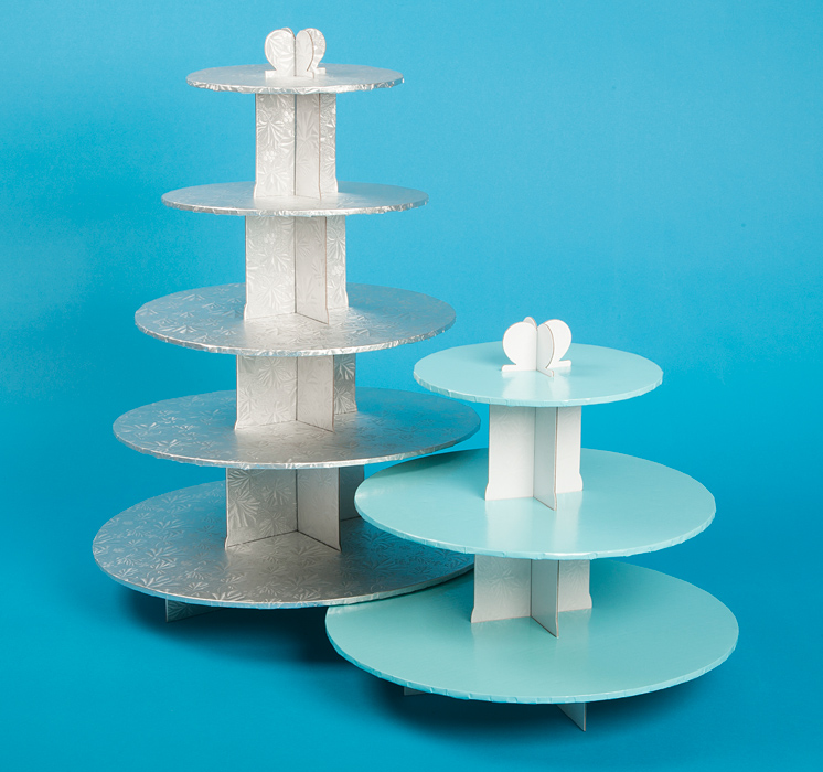 5 Tier Disposable Cupcake Stand (6 Pack) Create Distribution Cake