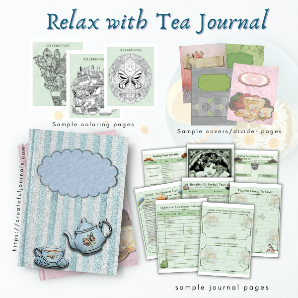 Relax with Tea Journal Createful Journals Your Creative Inspiration