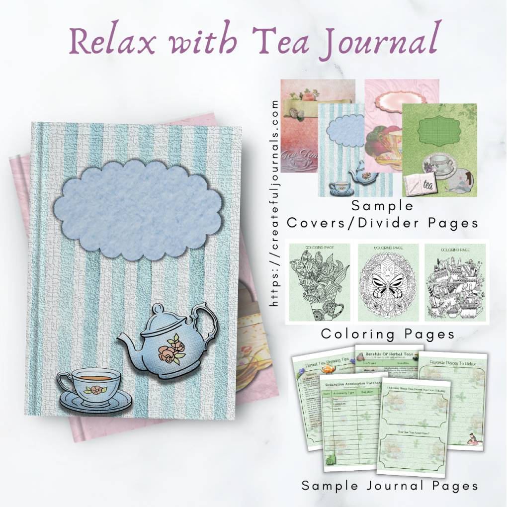 Relax with Tea Journal Createful Journals Your Creative Inspiration